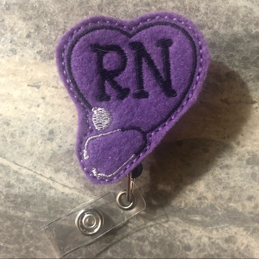 RN Stethoscope Badge Reel